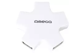 Концентратор OMEGA 4 Port USB 2.0 Hub Star White (OUH24SW) - Фото