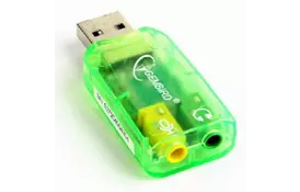 Переходник USB2.0-Audio GEMBIRD (SC-USB-01) - Фото