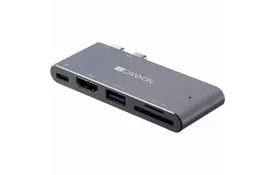 Порт-репликатор CANYON Docking Station with 5 port, Thunderbolt 3, Input 100-240V, (CNS-TDS05DG) - Фото