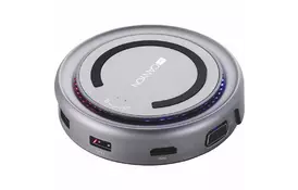 Порт-репликатор CANYON Docking Station with 5 port, with wireless charger 10W, Inpu (CNS-TDS07DG) - Фото