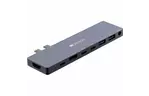 Порт-репликатор CANYON Docking Station with 8 port, 1*Type C PD100W+2*Type C, Input (CNS-TDS08DG)