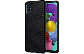 Чехол для моб. телефона Spigen Galaxy A51 Liquid Air, Matte Black (ACS00601) - Фото