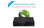 Зарядное устройство Anker PowerPort 10 - 60W 10-port USB PowerIQ (Black) (A2133L11)