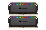 Модуль памяти для компьютера DDR4 16GB (2x8GB) 3600 MHz Dominator Platinum RGB Black CORSAIR (CMT16GX4M2C3600C18)