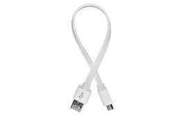 Дата кабель USB 2.0 AM to Micro 5P 0.25m white ColorWay (CW-CBUM-MUM25W) - Фото