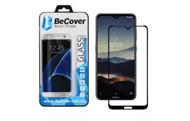 Стекло защитное BeCover Nokia 7.2 Black (704360) - Фото