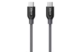 Дата кабель USB Type-C to Type-C 0.9m Powerline+ V3 Gray Anker (A8187HA1) - Фото
