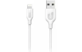 Дата кабель USB 2.0 AM to Lightning 1.8m V3 Powerline+ White Anker (A8122H21/A8122G21) - Фото