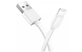 Дата кабель USB 2.0 AM to Lightning 2.0m White T-L801 Black T-PHOX (T-L801(2) white) - Фото