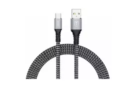 Дата кабель USB 2.0 AM to Type-C 1.0m Jagger T-C814 Grey T-PHOX (T-C814 grey) - Фото