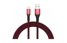 Дата кабель USB 2.0 AM to Type-C 1.0m Jagger T-C814 Red T-PHOX (T-C814 red) - Фото