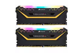Модуль памяти для компьютера DDR4 16GB (2x8GB) 3600 MHz Vengeance RGB Pro Black CORSAIR (CMW16GX4M2C3600C18) - Фото