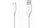 Дата кабель USB 2.0 AM to Micro 5P 0.9m V3 Powerline White Anker (A8132H21)