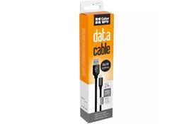 Дата кабель USB 2.0 AM to Lightning 2.0m black ColorWay (CW-CBUL007-BK) - Фото