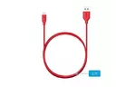 Дата кабель USB 2.0 AM to Micro 5P 3.0m V3 Powerline Red Anker (A8134H91)