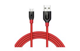 Дата кабель USB 2.0 AM to Micro 5P 0.9m V3 Powerline+ Red Anker (A8142H91) - Фото