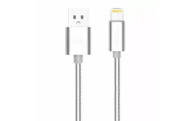 Дата кабель USB 2.0 AM to Lightning 1.0m Silver Nomi (344283) - Фото