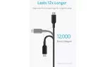 Дата кабель USB 2.0 AM to Lightning + Micro 5P + Type-C 0.9m V3 black Anker (A8436H11)
