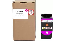 Картридж тонер BASF Lexmark CS417dn 71B0H30 Magenta (BASF-KT-71B0H30) - Фото
