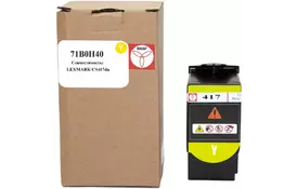 Картридж тонер BASF Lexmark CS417dn 71B0H40 Yellow (BASF-KT-71B0H40) - Фото