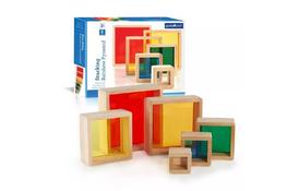 Игровой набор Guidecraft Набор блоков Block Play Цветная пирамидка (G5066) - Фото