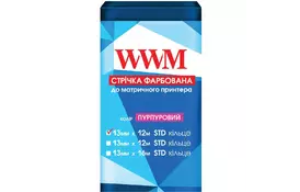Лента к принтерам 13мм х 12м STD к. Purple WWM (R13.12SP) - Фото