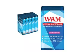 Лента к принтерам 11мм х 14м HD л. Purple*5шт WWM (R11.14HPM5) - Фото
