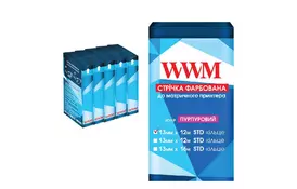 Лента к принтерам 13мм х 12м STD к. Purple*5шт WWM (R13.12SP5) - Фото