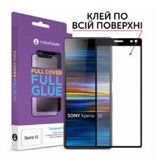 Стекло защитное MakeFuture Sony Xperia 10 Full Cover Full Glue (MGF-SOX10)
