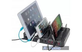Зарядная станция Manhattan USB 76 W, 12 A 10-port (180009) - Фото