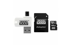 Карта памяти GOODRAM 64GB microSDXC class 10 UHS-I (M1A4-0640R12) - Фото