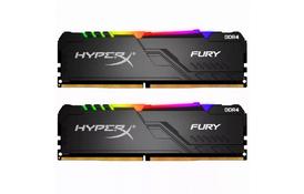 Модуль памяти для компьютера DDR4 16GB (2x8GB) 3733 MHz HyperX Fury RGB Kingston (HX437C19FB3AK2/16) - Фото