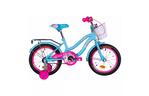 Детский велосипед Formula 16'' FLOWER рама-10'' St 2020 голубой с багажником (OPS-FRK-16-113)