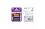 Аккумулятор Esperanza AA 2000mAh Ni-MH * 4 mix of colors (EZA108)