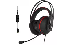 Наушники ASUS TUF Gaming H7 Red (90YH01VR-B8UA00) - Фото