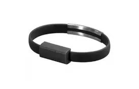 Дата кабель USB 2.0 AM to Lightning 0.2m браслет black EXTRADIGITAL (KBU1783) - Фото