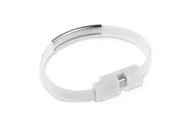 Дата кабель USB 2.0 AM to Lightning 0.2m браслет white EXTRADIGITAL (KBU1781) - Фото