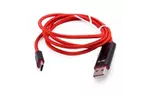 Дата кабель USB 2.0 AM to Type-C With LCD display EXTRADIGITAL (KBU1735)