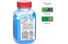 Тонер Canon LBP-650/MF-730, 90г Cyan + Chip AHK (1505215) - Фото