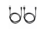 Дата кабель USB 2.0 AM to Micro 5P 1.0m + 1.0m black Verbatim (48874)