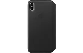 Чехол для моб. телефона Apple iPhone XS Max Leather Folio - Black, Model (MRX22ZM/A) - Фото