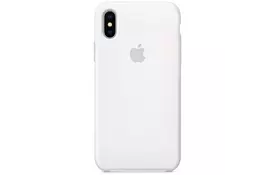 Чехол для моб. телефона Apple iPhone XS Silicone Case - White, Model (MRW82ZM/A) - Фото