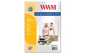 Папір WWM A4 Sublimation, 100г, 20с (SP100.A4.20) - Фото