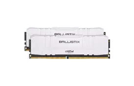 Модуль памяти для компьютера DDR4 16GB (2x8GB) 3000 MHz Ballistix White MICRON (BL2K8G30C15U4W) - Фото