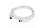 Кабель телевизионный 75 Ом, 5.0 м Cablexpert (CCV-515-W-5M)