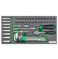 Набор инструментов TOPTUL комбінований 1/4