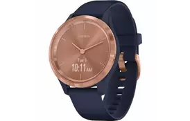 Смарт-часы Garmin Vivomove 3S Rose Gold Stainless Steel Bezel with Navy Case a (010-02238-23/03) - Фото