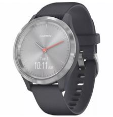 Смарт-часы Garmin Vivomove 3S Silver Stainless Steel Bezel with Granite Blue C (010-02238-20/00)