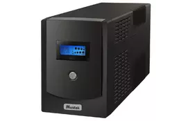 Джерело безперебійного живлення Mustek PowerMust 1500 LCD/1050W (1500-LCD-LIS-T30) - Фото