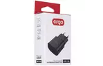 Зарядное устройство Ergo EWC-120 1xUSB Wall Charger (Black) (EWC-120 (B))